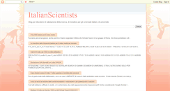 Desktop Screenshot of italianscientists.blogspot.com