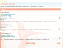 Tablet Screenshot of italianscientists.blogspot.com
