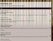 Tablet Screenshot of bytesdog.blogspot.com