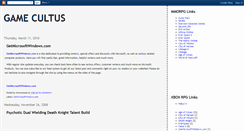 Desktop Screenshot of gamecultus.blogspot.com