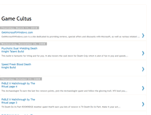 Tablet Screenshot of gamecultus.blogspot.com
