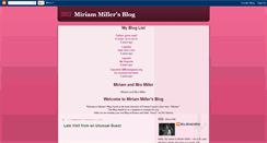 Desktop Screenshot of miriammsmurray.blogspot.com