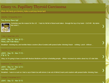 Tablet Screenshot of ginnyvspapilliarythyroidcarcinoma.blogspot.com