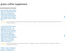 Tablet Screenshot of greencoffeesupplements.blogspot.com