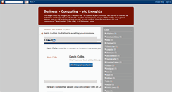 Desktop Screenshot of kevincullis.blogspot.com
