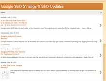 Tablet Screenshot of googleseostrategy.blogspot.com