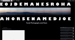 Desktop Screenshot of ahorsenamedjoe.blogspot.com