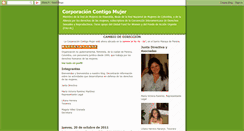 Desktop Screenshot of corporacioncontigomujer.blogspot.com