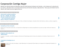 Tablet Screenshot of corporacioncontigomujer.blogspot.com