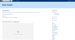 Desktop Screenshot of alainhuynh.blogspot.com