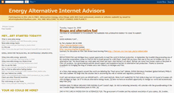 Desktop Screenshot of energyalternativesadvisor.blogspot.com