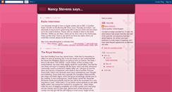 Desktop Screenshot of nancystevenssays.blogspot.com