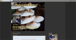 Desktop Screenshot of malaysianfungi.blogspot.com