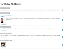 Tablet Screenshot of debramcclinton.blogspot.com