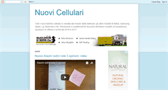 Desktop Screenshot of nuovicellulari.blogspot.com