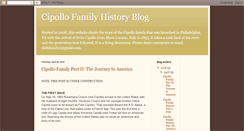 Desktop Screenshot of cipollofamilyhistory.blogspot.com