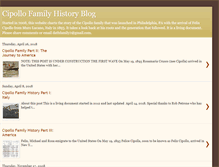 Tablet Screenshot of cipollofamilyhistory.blogspot.com