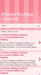 Mobile Screenshot of filipinoweddingchecklist.blogspot.com