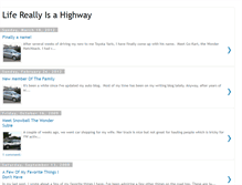 Tablet Screenshot of lifefreallyisahighway.blogspot.com