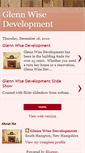 Mobile Screenshot of glennwisedevelopment.blogspot.com