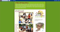 Desktop Screenshot of aplaceofhopeafrica.blogspot.com