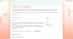 Desktop Screenshot of lifeasaparty.blogspot.com
