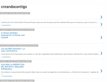 Tablet Screenshot of creandocontigo.blogspot.com