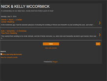Tablet Screenshot of nickandkellymccormick.blogspot.com