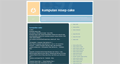 Desktop Screenshot of kumpulanresepcake78.blogspot.com
