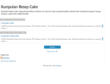 Tablet Screenshot of kumpulanresepcake78.blogspot.com