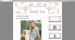 Desktop Screenshot of leavierose.blogspot.com