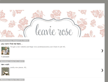 Tablet Screenshot of leavierose.blogspot.com