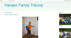 Desktop Screenshot of gilberthansenfamily.blogspot.com