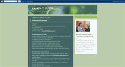 Desktop Screenshot of amandasportfolioandresume.blogspot.com