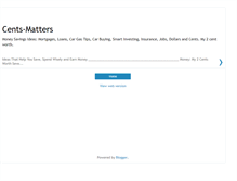 Tablet Screenshot of cents-matters.blogspot.com