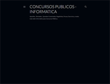 Tablet Screenshot of informatica-concursos.blogspot.com