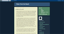 Desktop Screenshot of beach-poker.blogspot.com