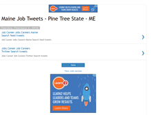 Tablet Screenshot of mainejobtweets.blogspot.com