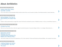 Tablet Screenshot of aboutantibiotics.blogspot.com