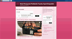 Desktop Screenshot of notapensyarah.blogspot.com