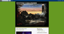 Desktop Screenshot of escritores-canalizadores.blogspot.com