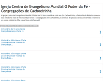 Tablet Screenshot of igrejaopoderdafecachoeirinha.blogspot.com