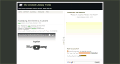 Desktop Screenshot of greatliteraryworks.blogspot.com
