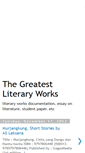 Mobile Screenshot of greatliteraryworks.blogspot.com