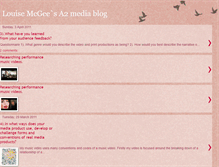 Tablet Screenshot of louisemcgeea2mediablog.blogspot.com