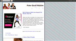 Desktop Screenshot of pokerquotewisdom.blogspot.com