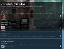 Tablet Screenshot of livetoknitknittolive.blogspot.com