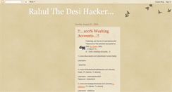 Desktop Screenshot of desihacker.blogspot.com