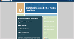 Desktop Screenshot of digitalsignage-news.blogspot.com