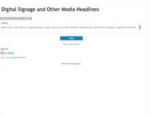 Tablet Screenshot of digitalsignage-news.blogspot.com